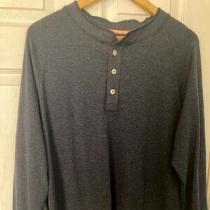 The Normal Brand Navy Blue LS Everyday Henley S L